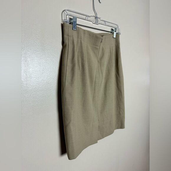 SALE! Tan Escada Wool Pencil Skirt Size 36 (4) EUC - Picture 4 of 5